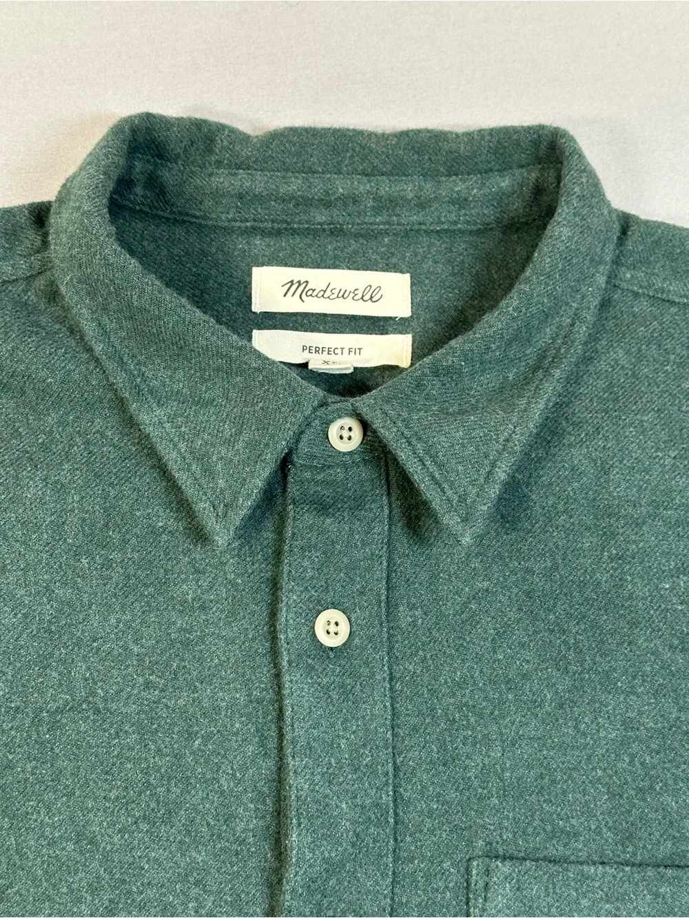 Madewell Sunday Flannel Perfect Shirt, Button Down, Cotton - Mens XL - Picture 7 of 15